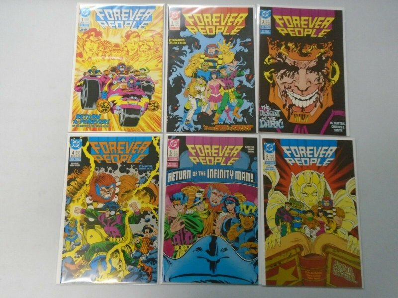 Forever People set #1-6 8.0 VF (1988 2nd Series)