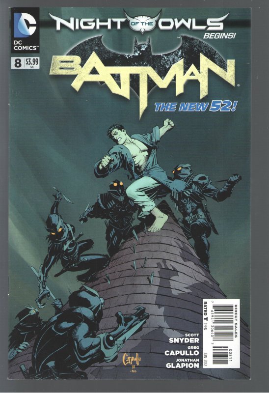 BATMAN NEW 52 ;0, 1-9 10 ISSUES UNREAD NM!  2022 Batman film???