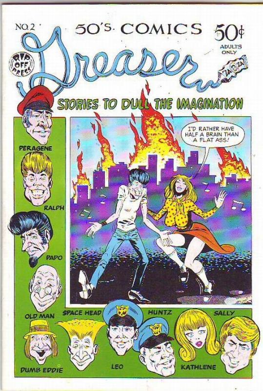 Greaser #2 (Jul-72) NM Super-High-Grade Peragene, Ralph, Papo, Space Head