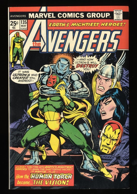 Avengers #135 VF 8.0 Ultron!