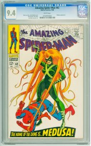 The Amazing Spider-Man #62 (1968) CGC 9.4! White Pages!