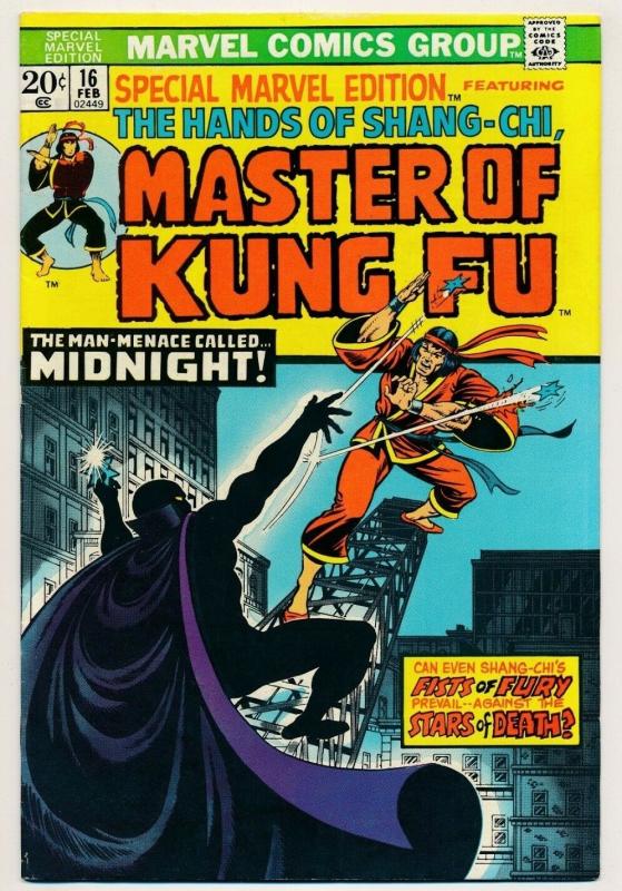 Special Marvel Edition MASTER OF KUNG FU #16 1974 ~ FN+ (PF361) 