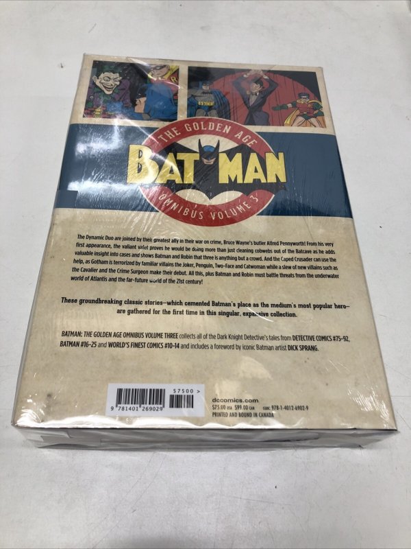 Batman The Golden Age (2017) Omnibus Vol # 3 DC HC | Bill Finger