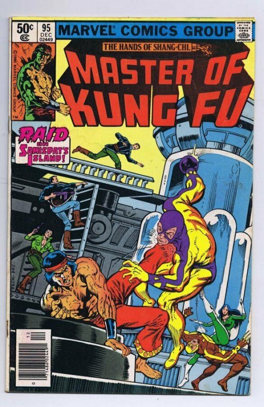 Master of Kung Fu #95 ORIGINAL Vintage 1980 Marvel Comics Shang Chi