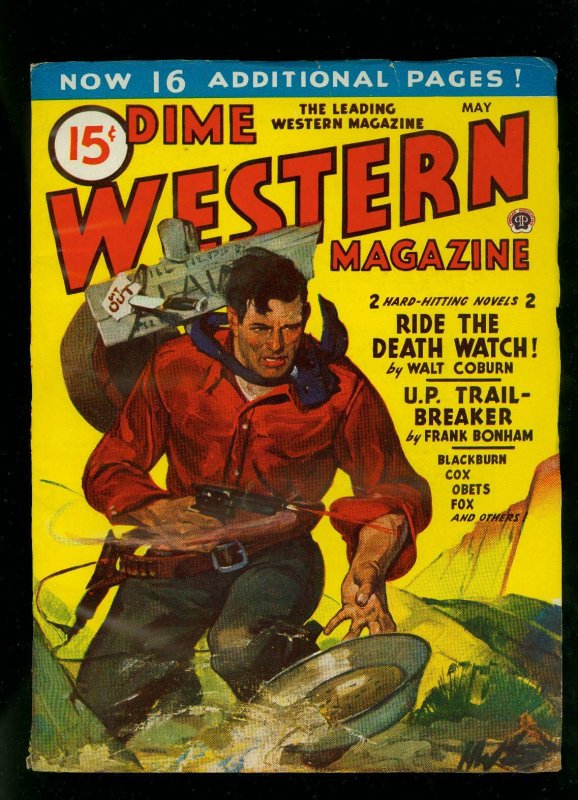 Dime Western Pulp May 1945- Frank Bonham- Walt Coburn- FN