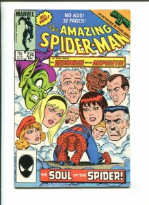 AMAZING SPIDER-MAN #274 - SOUL OF THE SPIDER (9.0) 1986