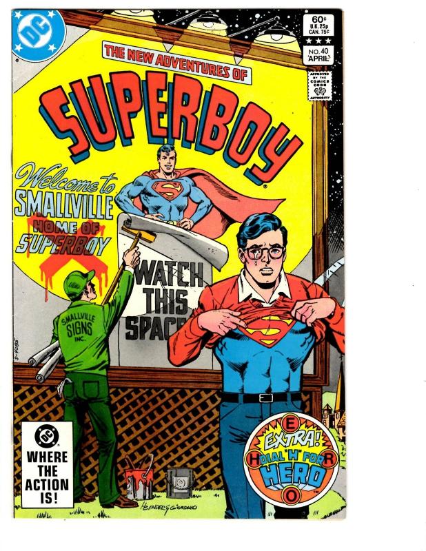 5 The New Adventures of Superboy DC Comic Books # 37 38 39 40 41 Superman BH20