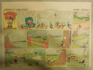 Donald Duck Sunday Page by Walt Disney from 12/14/1941 Half Page Size 