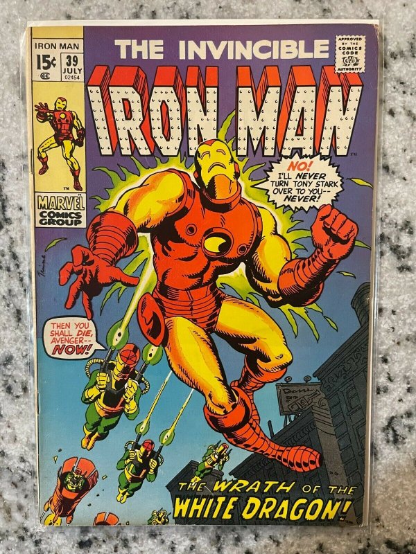 Invincible Iron Man # 39 VF Marvel Comic Book Avengers Hulk Thor Captain RD1 