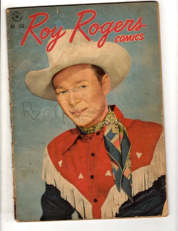 Four Color Roy Rogers # 166 VG Dell Golden Age Comic Book Western Cowboy JL10