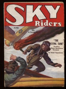 SKY RIDERS June 1930-AIR ADVENTURE STORIES-Rare pulp magazine