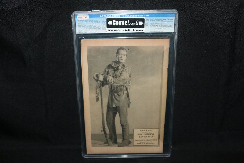 John Wayne Adventure Comics #1 - Photo Cover - CGC Grade 4.5 - 1949