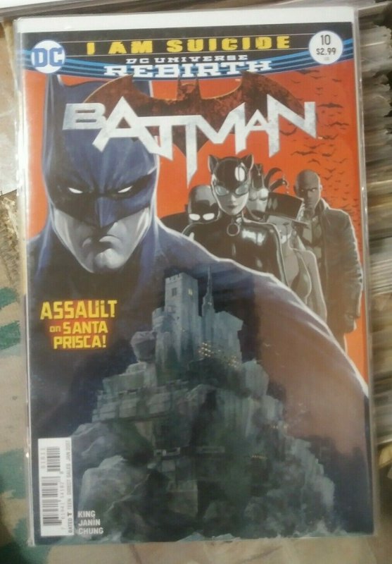 Batman # 10  2017 VOL 3 DC UNIVERSE REBIRTH i AM SUICIDE PT 2 CATWOMAN BANE 