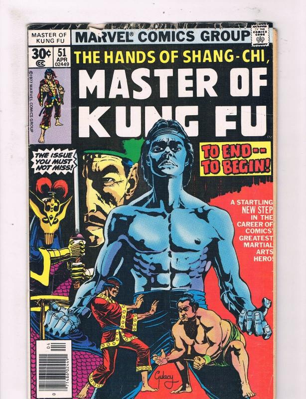 Master Of Kung Fu # 51 VG Marvel Comic Book Canning PEDIGREE Collection D13