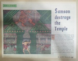 Bible Stories: Samson Destroys The Temple from 2/2/1969 Size: 11 x 15 inches