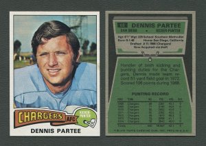 1975 Topps Football /  Dennis Partee #68  /  NM-MT