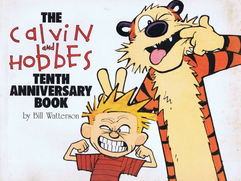 VINTAGE 1995 Calvin and Hobbes 10th Anniversary Book Bill Watterson