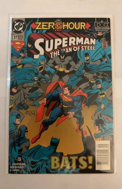 Superman: The Man of Steel #37 NEWSSTAND EDITION