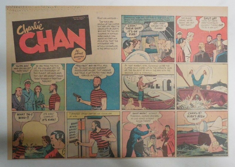 Charlie Chan by Alfred Andriola from 7/23/1939 Year #2 Size: 11 x 15 Inches