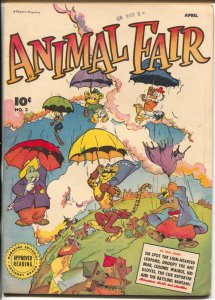 Animal Fair #2 1946-Fawcett-umbrella cover-nice spine-FN/VF 