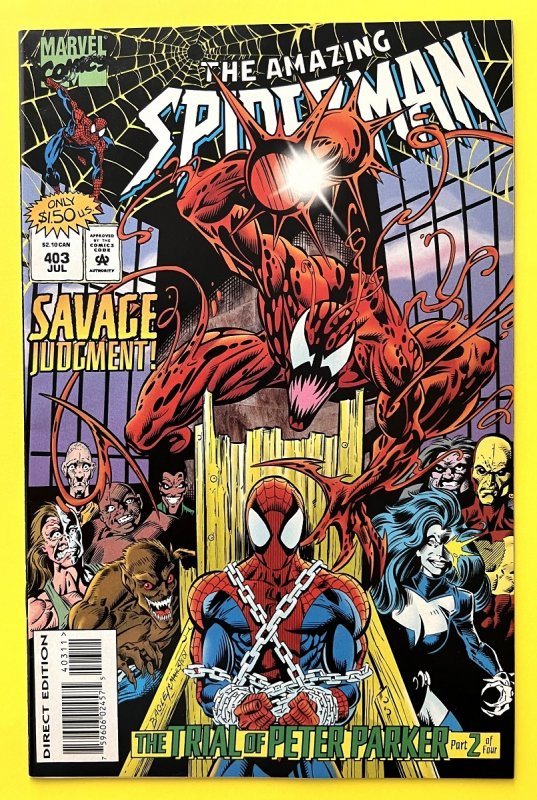 Amazing SpiderMan 403 Trial of Peter Parker Carnage (1995) Comic Books Modern Age, Marvel