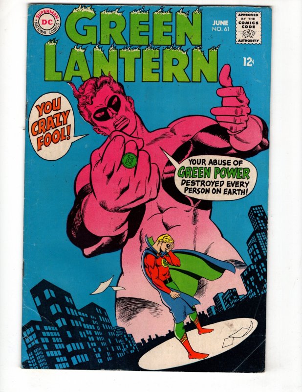 Green Lantern #61 (1968) Alan Scott Golden Age GL  / ID#227