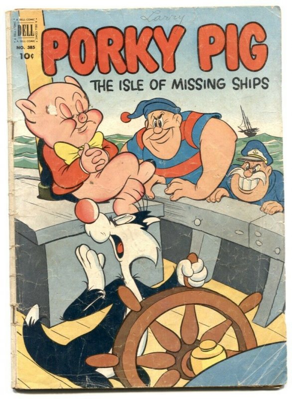 Porky Pig The Isle of Missing Ships. -Four Color Comics #385 G