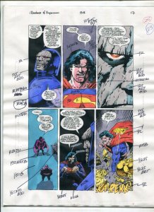 Adventures of Superman #518 p.17 1994 Color Guide art by Glenn Whitmore
