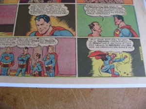 SUPERMAN COMIC PAGE 281 1945 HITLER GOERING NAZIS AS SUPERMAN NICE WOW