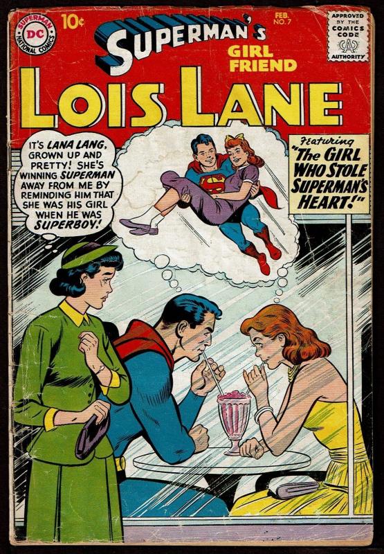 Superman's Girl Friend, Lois Lane #7 (Feb 1959, DC) GD/VG