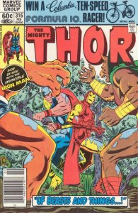 Thor #316 (Newsstand) FN ; Marvel | Iron Man Bi-Beast Man-Thing