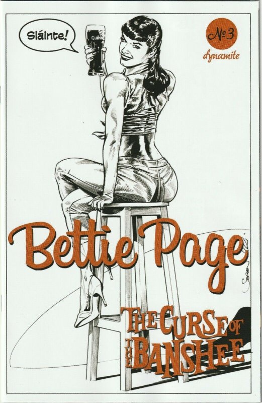 Bettie Page: The Curse Of The Banshee # 3 Variant 1:10 Cover NM Dynamite [B2]