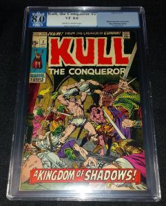 Kull The Conqueror #2 (Marvel, 1971) PGX/CGC 8.0 VF Cream to Off-White Pages