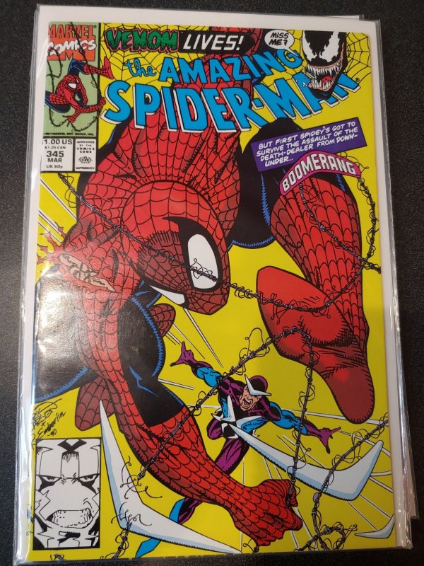 The Amazing Spider-Man #345 Cletus Kasady Carnage Comic