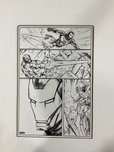 Avengers Sketch Panel Print wood wall plaque 13x19 Marvel