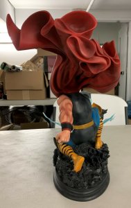 Marvel Mighty Thor Strike Down Version Painted Statue (Damaged See Description) 