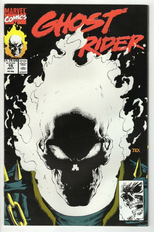 Ghost Rider #15 ORIGINAL Vintage 1991 Marvel Comics