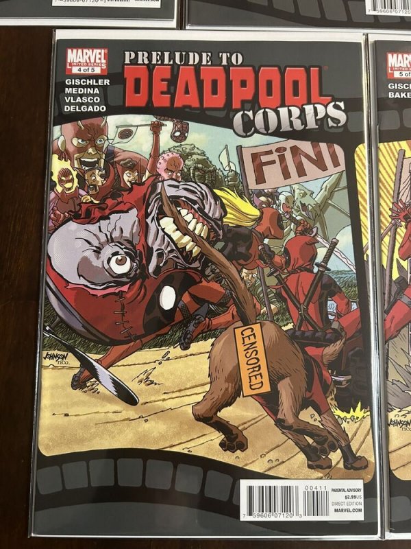 Prelude to Deadpool Corps #1-5 NM (2010) 1st App of Kidpool/Dogpool MCU Movie