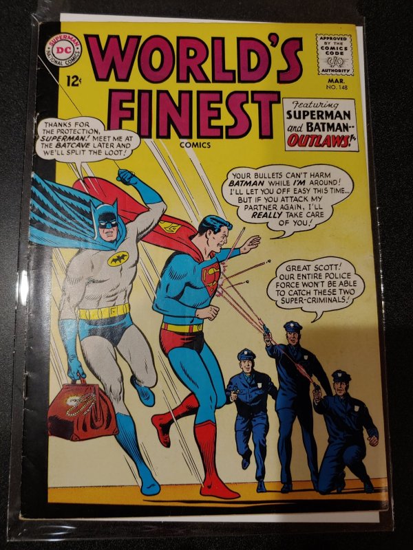 WORLD'S FINEST #148 FINE  HIGH GRADE