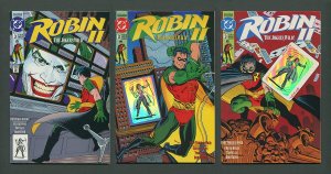 Robin II #3 (Joker's Wild)  SET (3)  9.4 NM - 9.6 NM+  October 1991