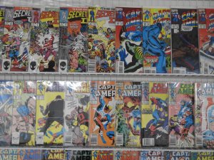 Wonderful Lot 97 Captain America Comics W/ Secret Wars II #1-9 Avg VF+ Condition