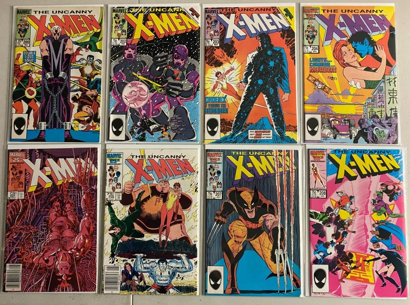 Uncanny X-Men lot #200-247 Marvel (6.0 FN) 33 different books (1985 to 1989)