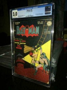 BATMAN #46 - CGC 3.0 - (GD/VG) CLASSIC JOKER STORY - GOLDEN AGE - HTF - PEDIGREE