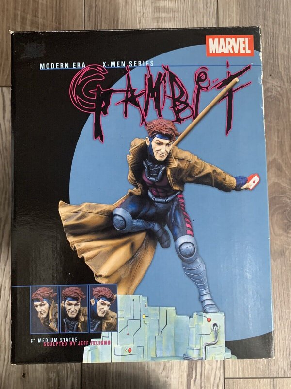 NEW Gambit Marvel Modern Era X-Men Series Set Statue Ltd 1672/3000 NIB in Box