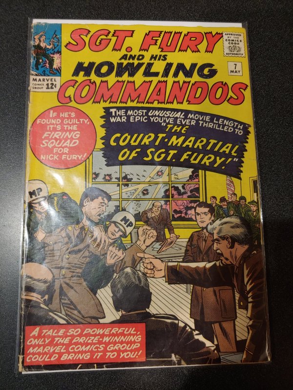 Sgt. Fury and his Howling Commandos #7 - Court Martial of Fury - 1964