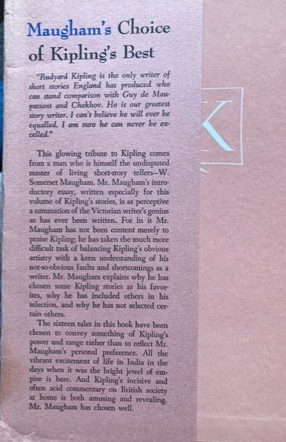 Maugham’s choice of Kipling‘s best, 1958