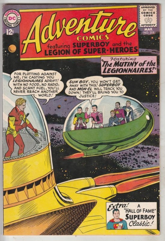 Adventure Comics #318 (Mar-64) VF+ High-Grade Legion of Super-Heroes