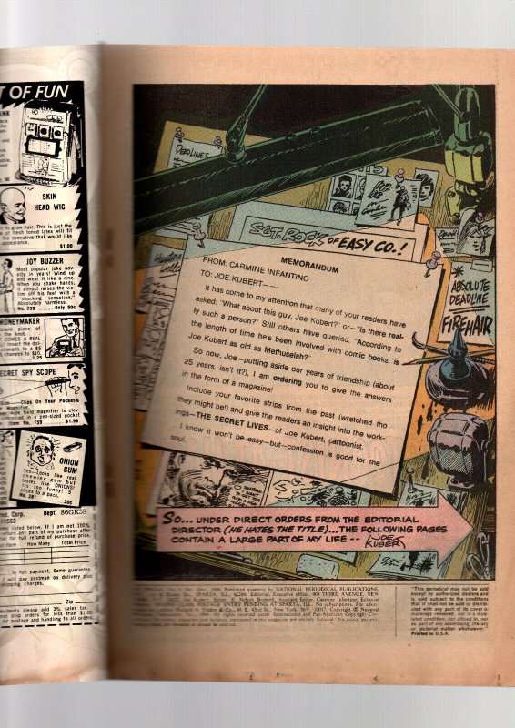 DC Special #5 - Secret Lives of Joe Kubert - 1969 - VG
