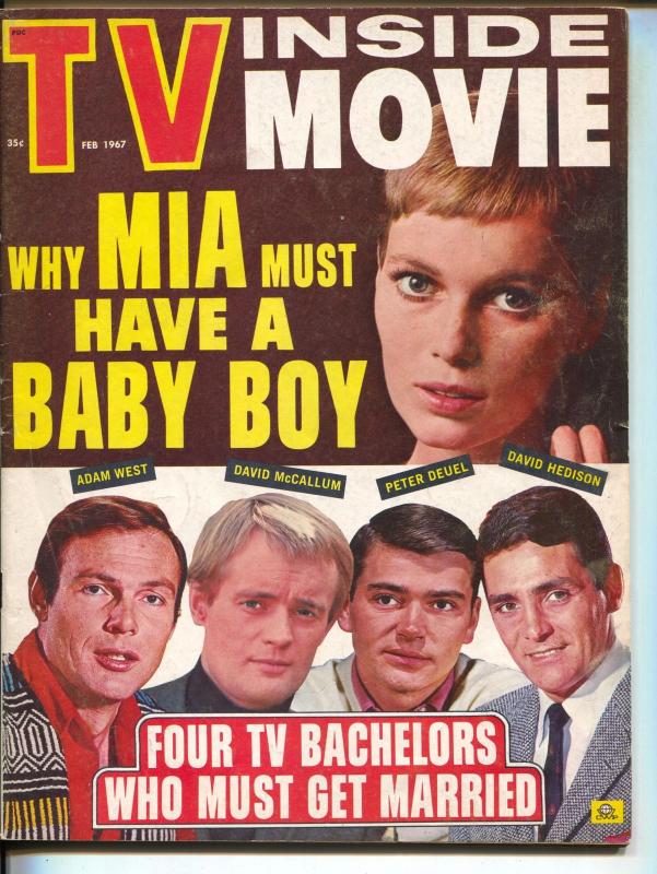 TV Inside Movie-Mia Farrow-David McCallum-Dean Martin-Michael Caine-Feb-1967