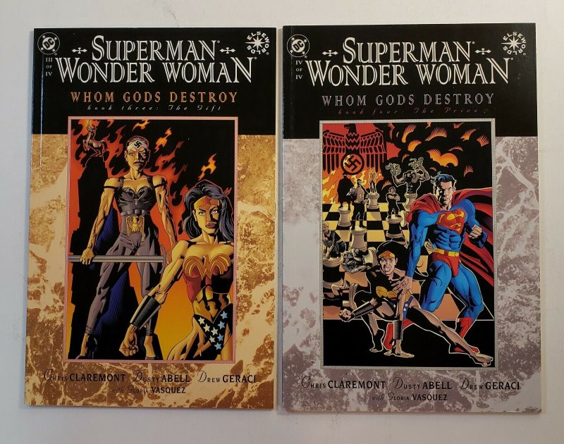 SUPERMAN WONDER WOMAN WHOM GODS DESTROY #1-4 COMPLETE SET PRESTIGE FORMAT 